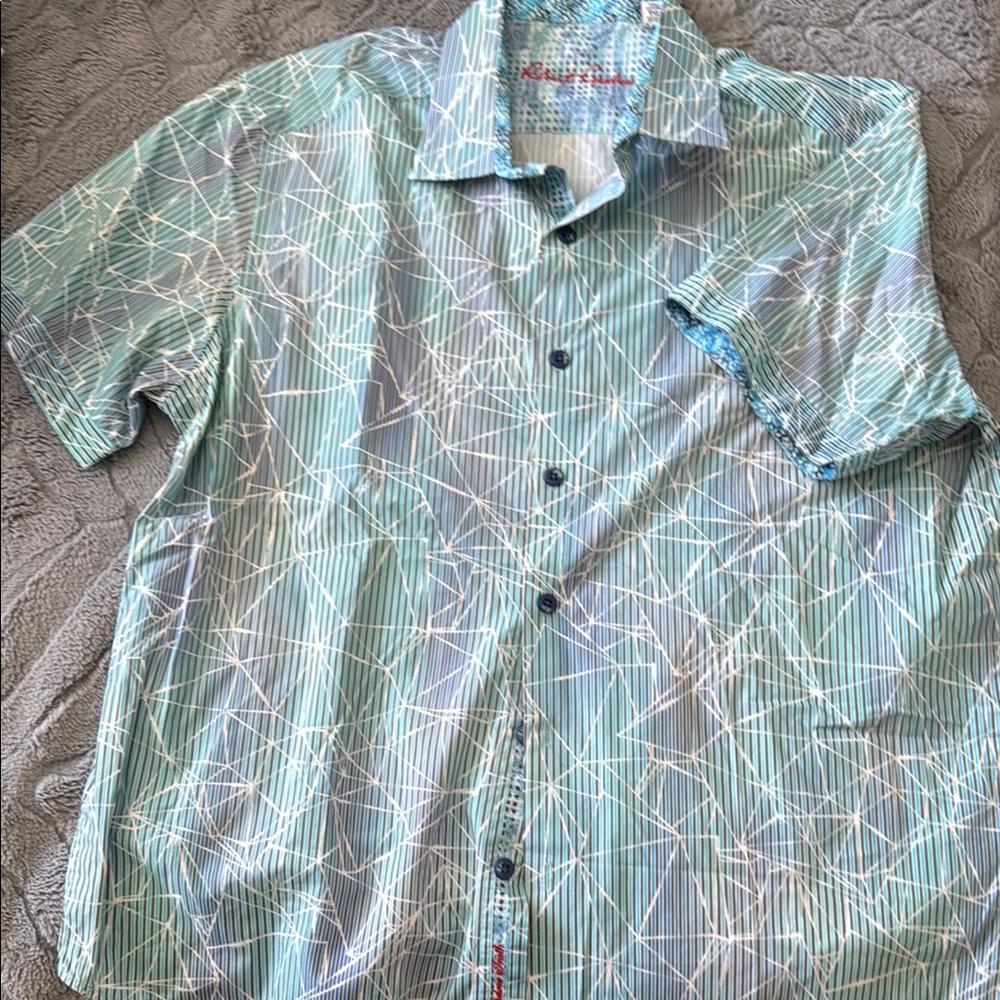 Robert Graham Blue Geometric Men's Shirt